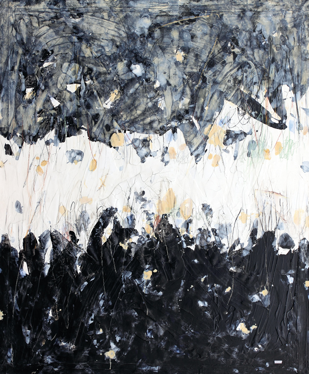《对峙之惑》 综合材料  162X134cm 2015