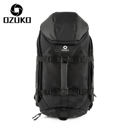ozuko 新款牛津布旅行包男运动防水旅行背包超大多功能登山包定制