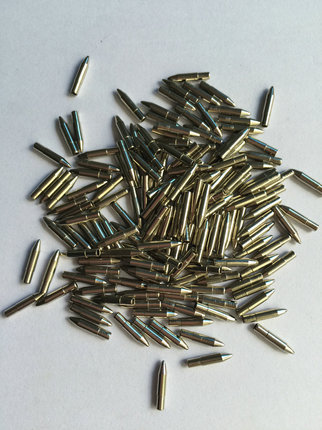 厂家直销供应 0.5mm0.6mm青黄铜子弹头尖 水性笔专用笔头