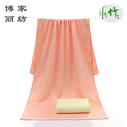 特价处理 素色提花竹纤维浴巾 家用柔软吸水竹纤维浴巾 现货