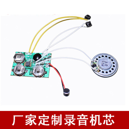 厂家供应双按键20秒录音机芯贺卡机芯 EVA镶嵌包装盒机芯批发