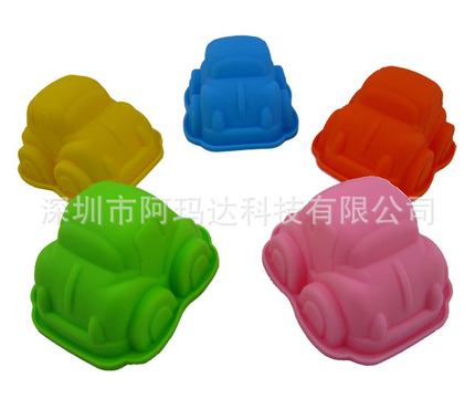 热销食品级小汽车造型硅胶蛋糕模 巧克力模 布丁模 硅胶冰格