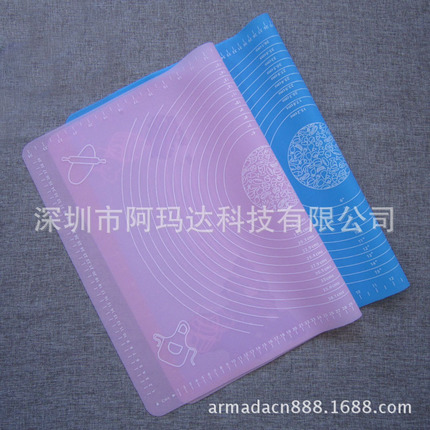 耐高温硅胶垫 特大号65x45cm硅胶垫 烤箱垫案板台揉面垫和面垫