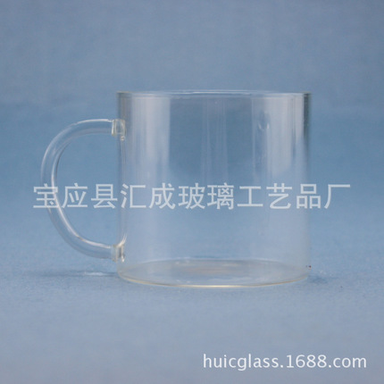 厂家直销，加工定制，3.3高硼硅材料，带把玻璃水杯，环保食品级