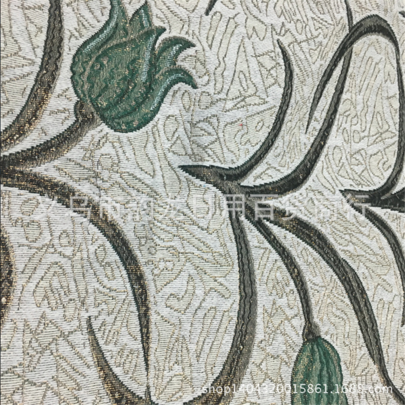 厂家批发福字吉祥如意沙发布涤棉面料印染 提花布色织布料提花面