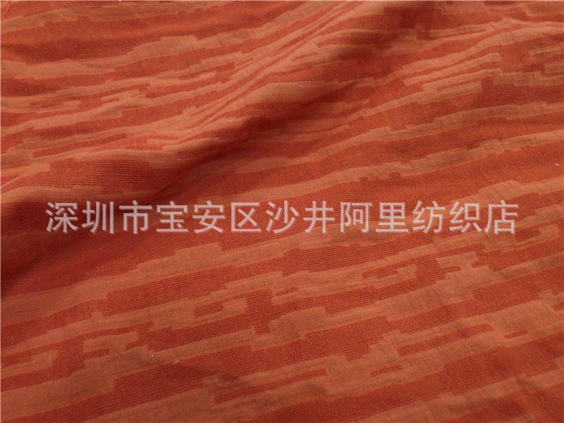 双层提花面料 秋冬全棉提花布 仿棉麻提花布 女装连衣裙衬衣面料