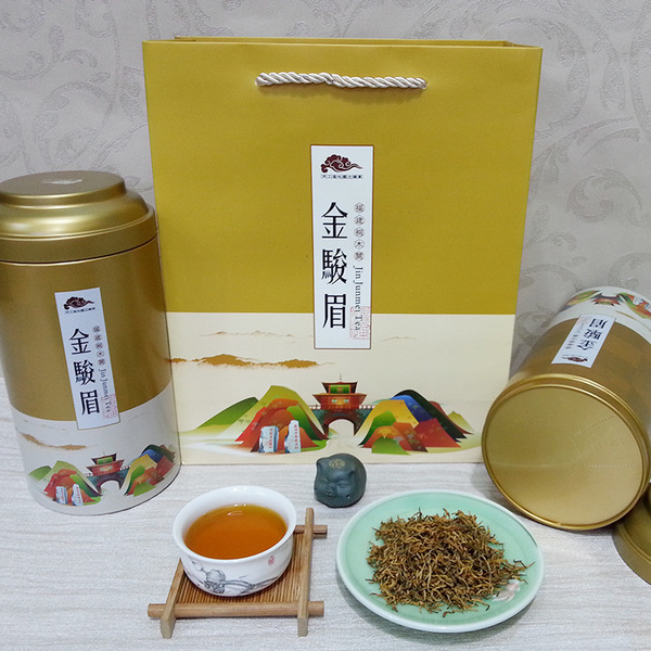 茶园直销 武夷山金骏眉红茶 全黄芽茶叶 正山小种益生茶批发