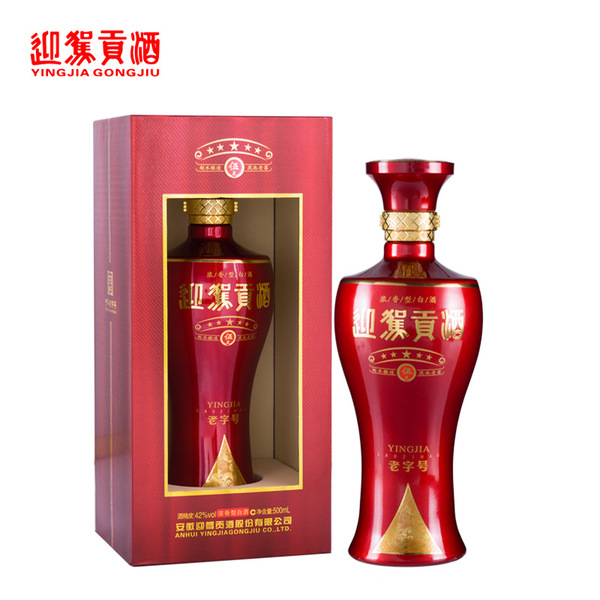 迎驾贡酒 伍星 42度500ml 浓香型白酒 粮食酒 厂家正品批发团购