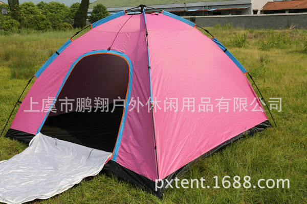 移动帐篷定做 三折自动旅游帐篷 高档户外休闲帐蓬 登山广告帐篷