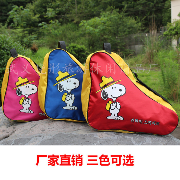 轮滑包 溜冰鞋背包 滑冰鞋包单肩包 旱冰鞋袋子三角包厂家批发