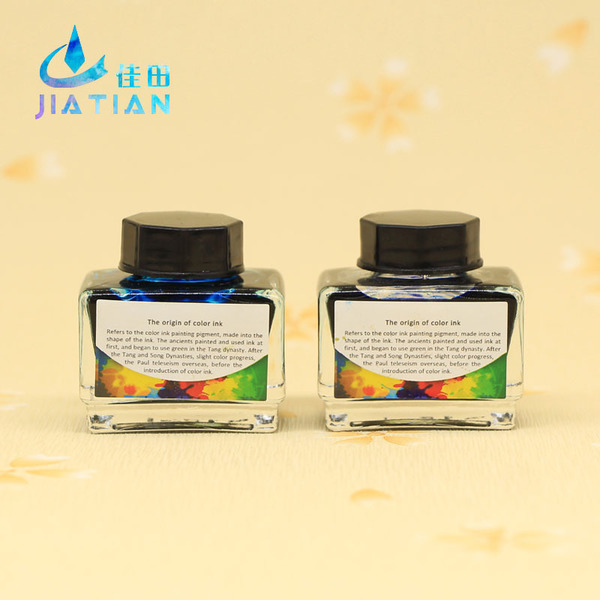 玻璃笔用金粉墨水彩墨15ML 文具办公用品墨水瓶钢笔专用墨水 批发
