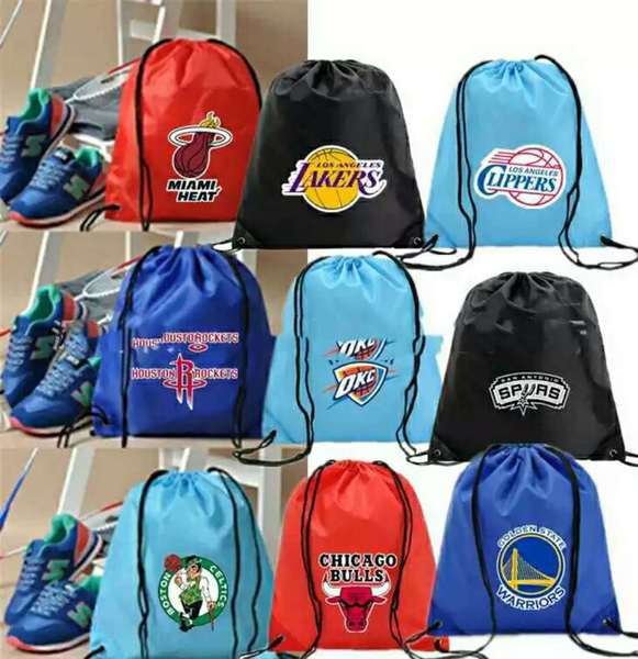 新款NBA球鞋袋球迷用品运动球鞋包束口袋抽绳背包背囊袋可定制