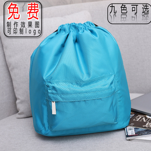 厂家直销韩版便携游泳包干湿分离束口背包大容量防水双肩包收纳袋