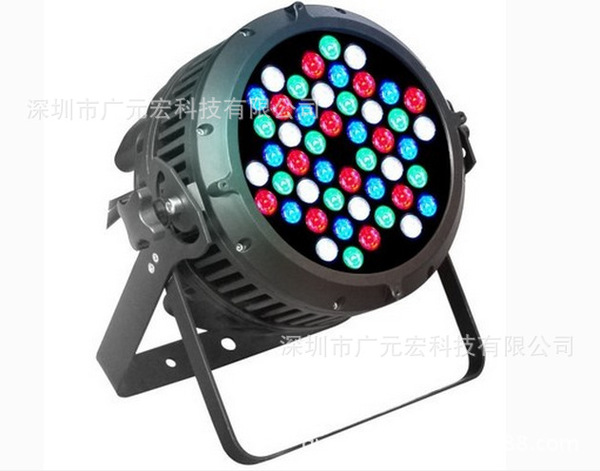 广元宏 LED舞台婚庆灯光 54颗3w LED染色灯防水帕灯200w DMX512