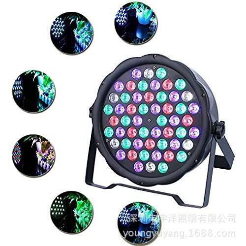 54颗LED塑料扁帕灯3合一帕灯婚庆演出舞台车装备染色舞台灯光