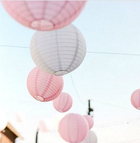 8英寸中秋节灯笼 白色工艺纸灯笼 Paper Lantern 外贸速卖通专供