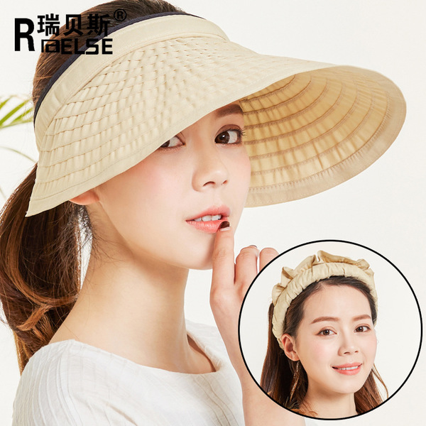 大檐女韩版夏天时尚运动空顶帽女士帽子透气大帽沿防晒遮阳帽批发