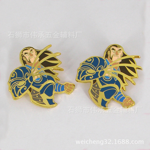 卡通动漫周边胸章 游戏网游手游周边合金点胶徽章臂章 可来图定制
