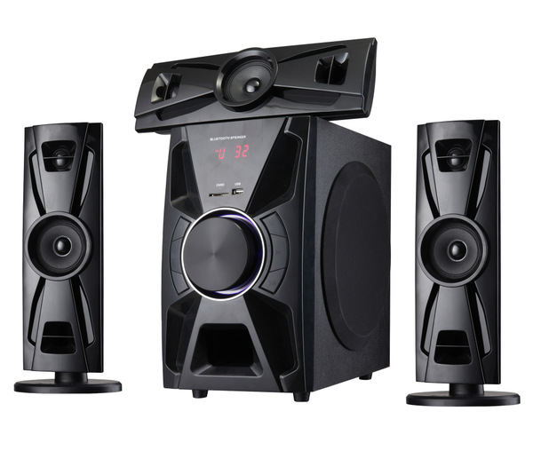 带蓝牙12V DV 低音炮木质多媒体家庭影院音响 HDJ-303外贸出口