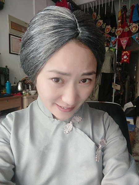 阿庆嫂表演服 村姑采茶女演出服李铁梅戏剧舞台服 老太太舞蹈服装