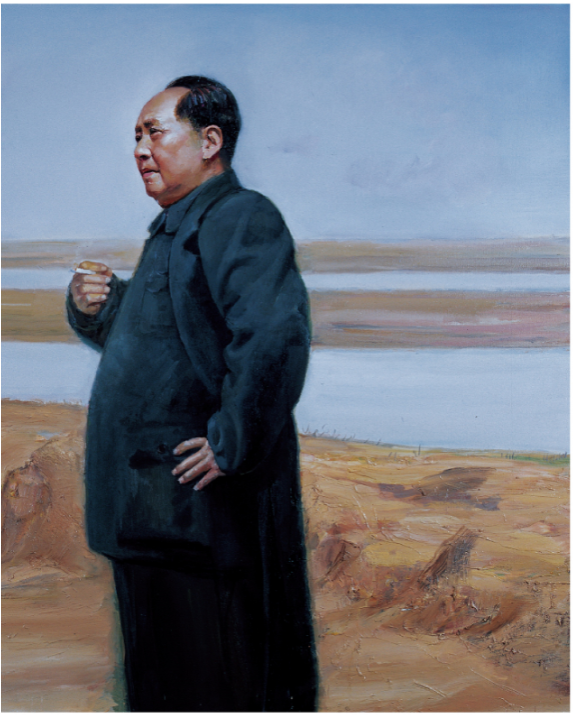 毛主席观察黄河