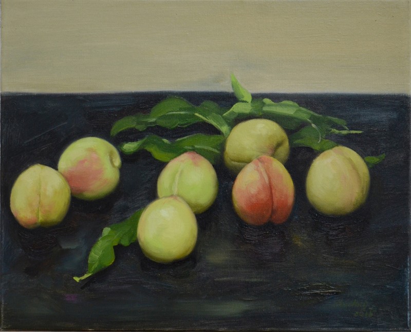 《硕果·桃》40×50cm 布面油画 2015年