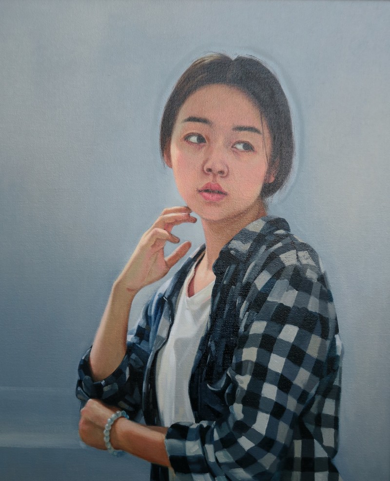 《肖像》60×50cm 布面油画 2017年