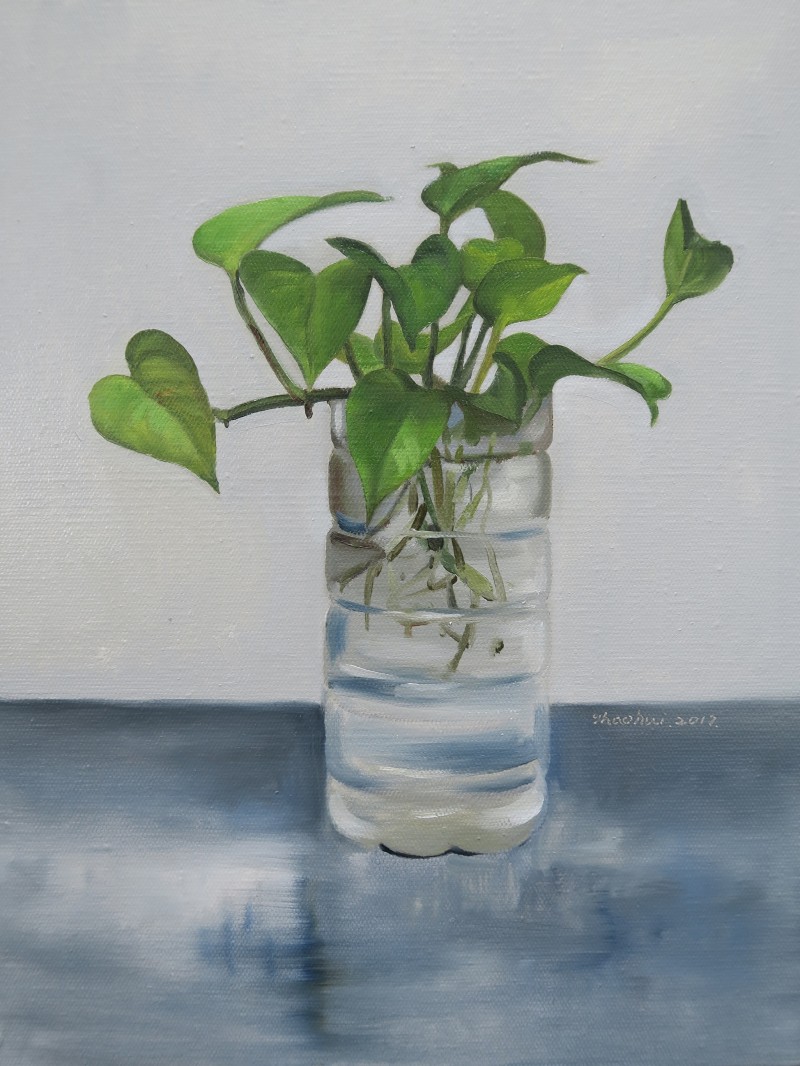 邵辉《绿萝之二》40×30cm 布面油画 2017年 