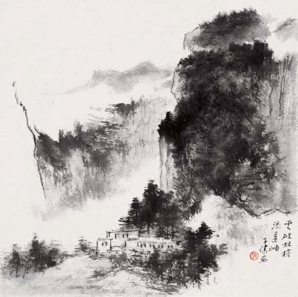 雲破林梢